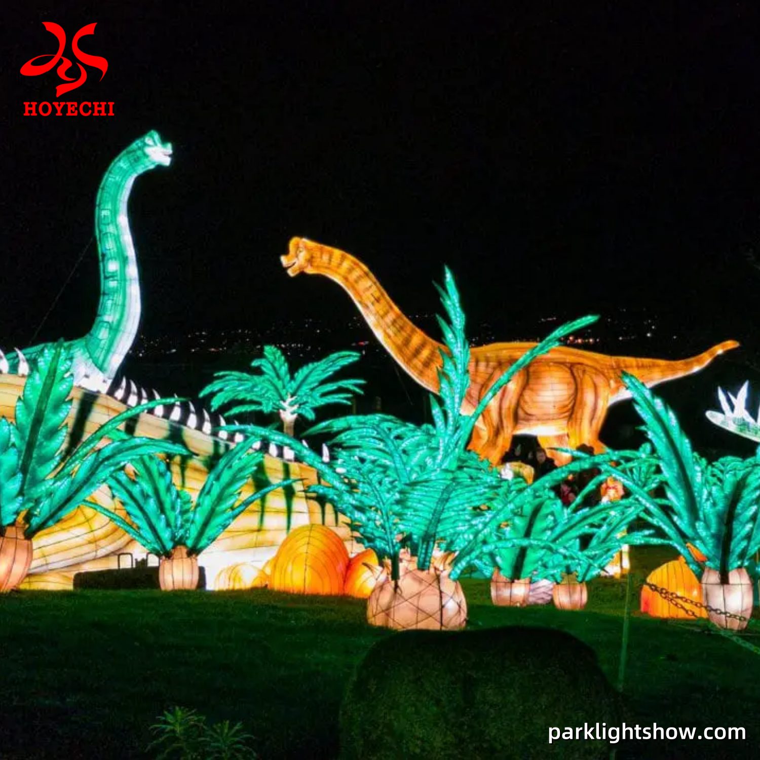 HOYECHI Chinese Lantern Animal dinosaur shaped for park decoration