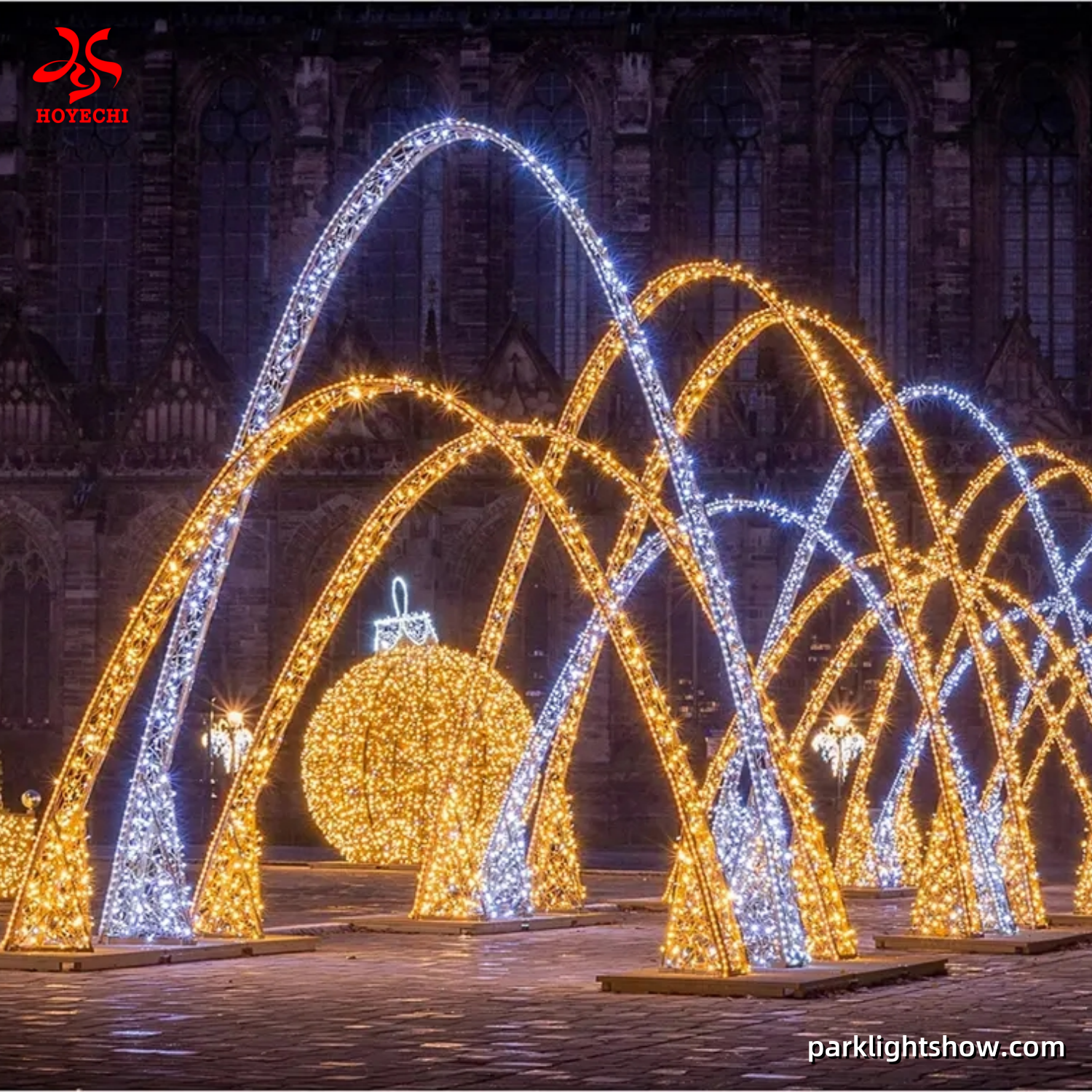 High Quality HOYECHI Chriatmas Giant LED Light Arch Dome for Christmas ...