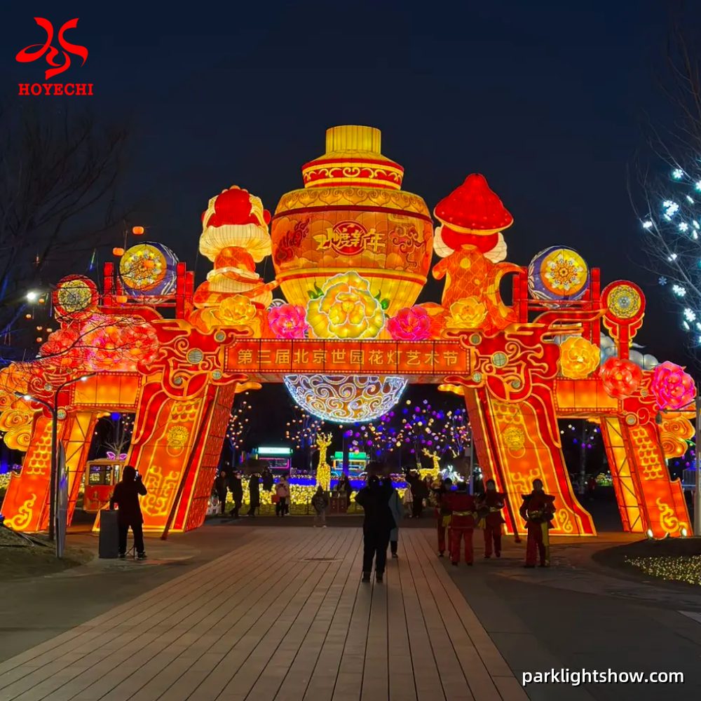 15m High Giant Musical Instrument & Zodiac Lantern Arch for Park Entrance