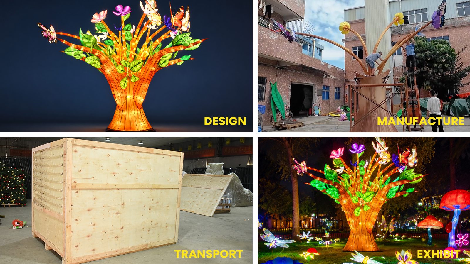 outdoor light show projects