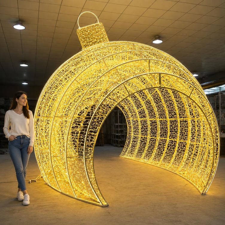 High Quality 4M Outdoor LED Arch Motif Light for Park & Festival ...
