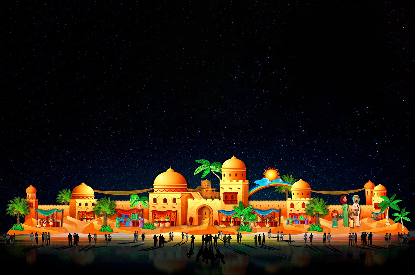Fàsach Oasis - Riyadh JI Sìona Tianfu Lantern Fèill Fèill (20)
