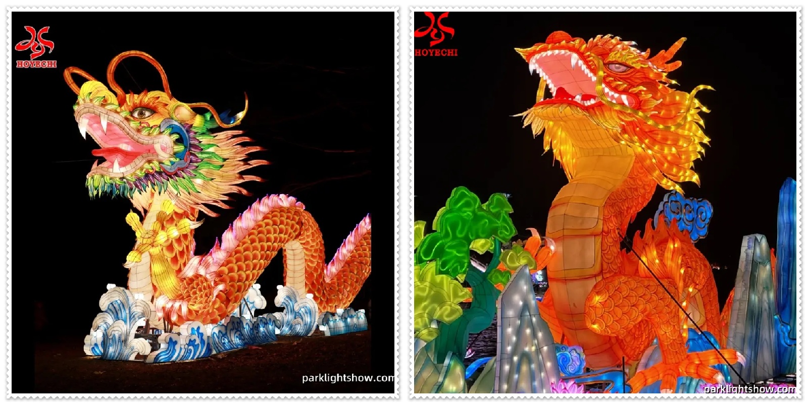 Giant Chinese Dragon Lantern Display and Production