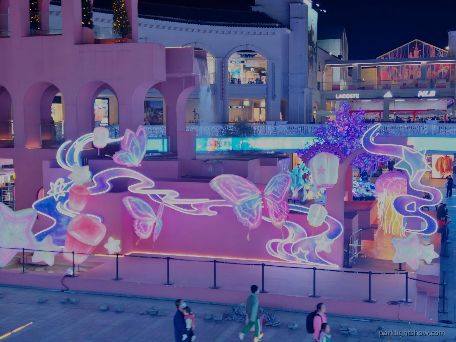 Night Photo Spot Installation for Commercial Plaza