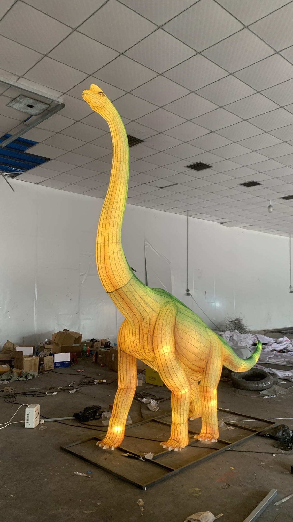 Dinosaur Lantern Factory Pre-assembly Test