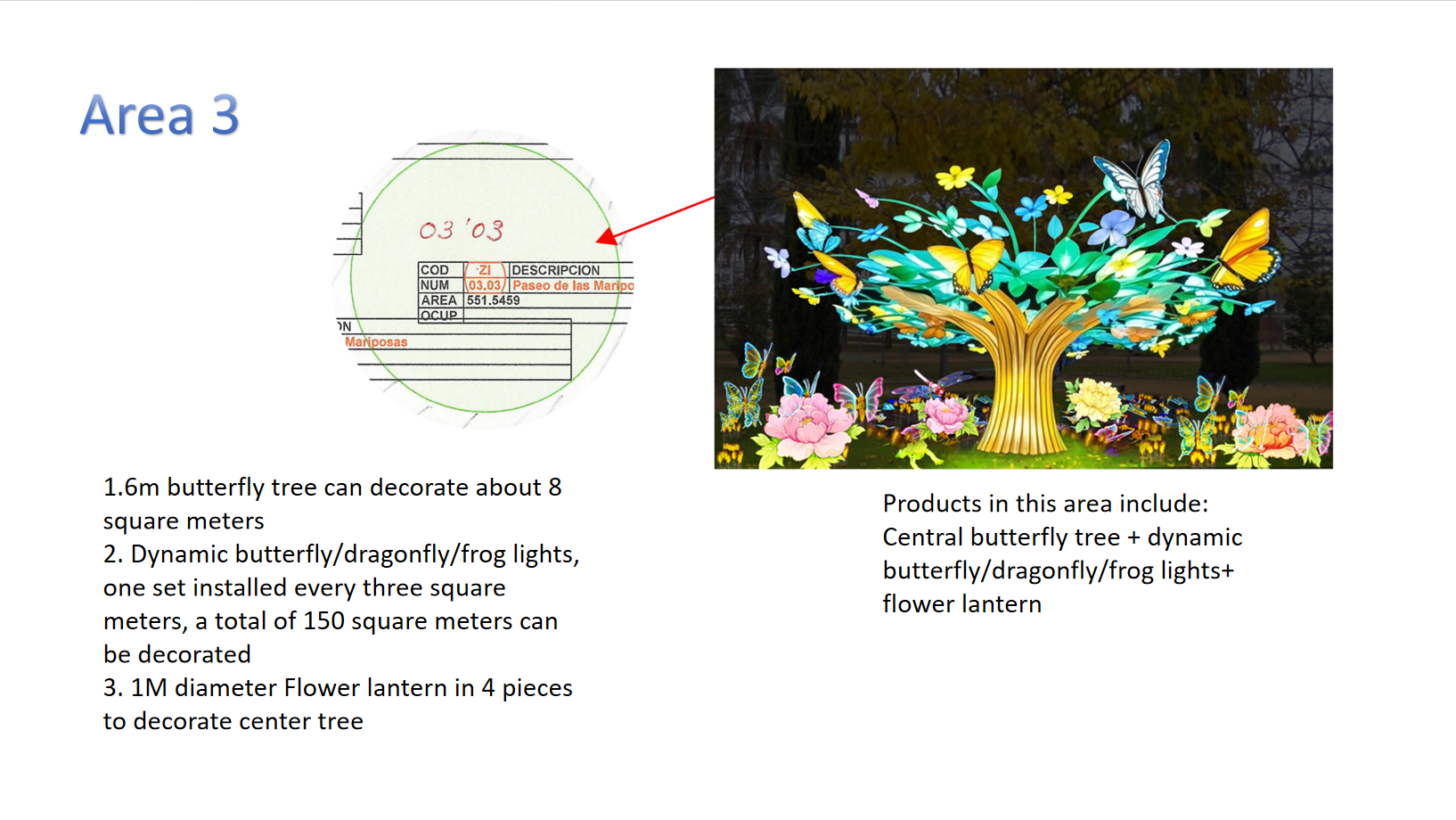 Park Lantern Show Area Design Plan